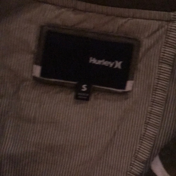 Hurley forest green & white striped jacket blazer - Picture 3 of 6